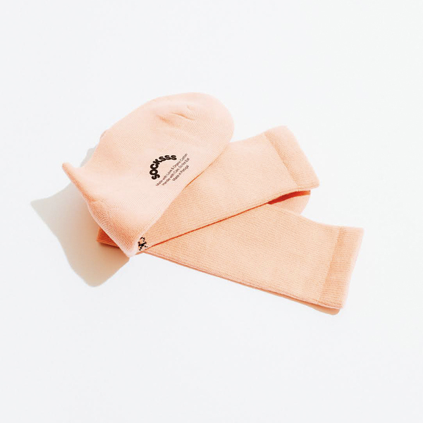 SOCKSSS Solid Cherry Peach