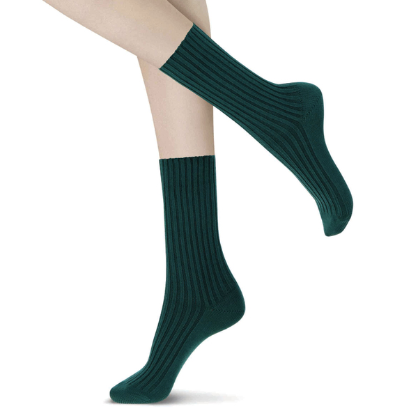OROBLU All Colors Cotton Bootie Socks Green