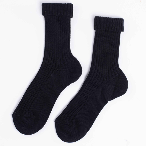 OROBLU All Colors Cotton Bootie Socks Black
