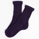 OROBLU All Colors Cotton Bootie Socks Purple