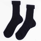 OROBLU All Colors Cotton Bootie Socks Black