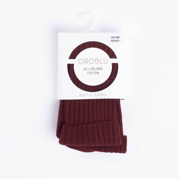 OROBLU All Colors Cotton Bootie Socks Redwood OROBLU All Colors Cotton Bootie Socks Redwood