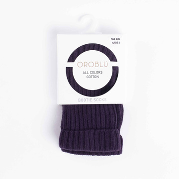 OROBLU All Colors Cotton Bootie Socks Purple