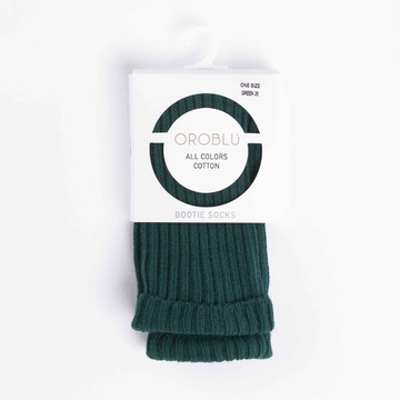 OROBLU All Colors Cotton Bootie Socks Green OROBLU All Colors Cotton Bootie Socks Green
