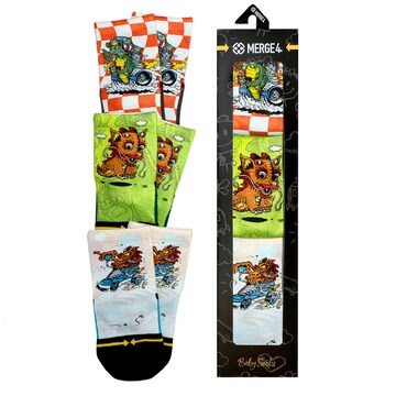 MERGE4 Steve Caballero Baby Sock 3 Pack MERGE4 Steve Caballero Baby Sock 3 Pack