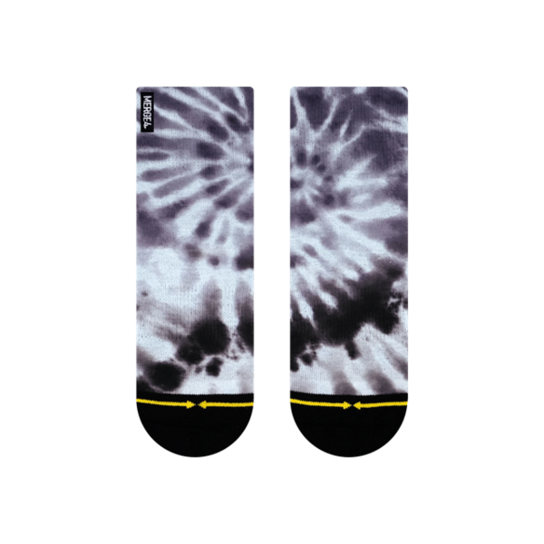 MERGE4 Grey Tie Dye Quarter Crew